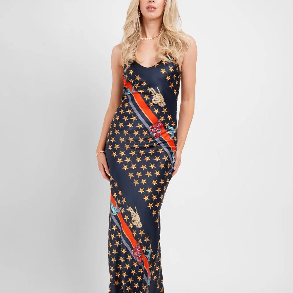 Maxi Slip Dress / "Sailor's Dreams" Jessica Russell Flint