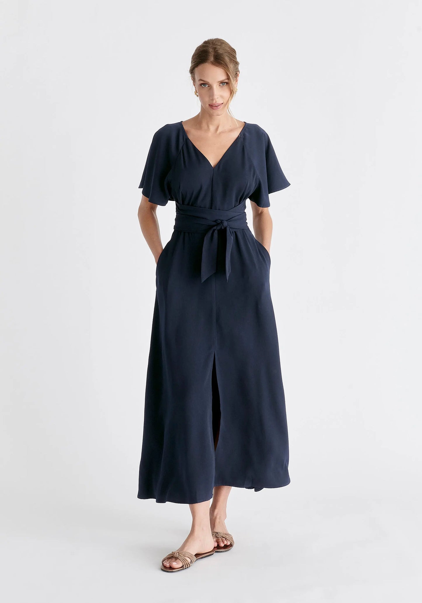 Maxi Waist Tie Dress Paisie