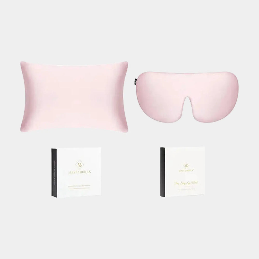 MayfairSilk Precious Pink Silk Sleep Gift Set MayfairSilk
