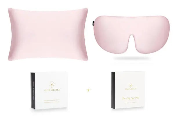 MayfairSilk Precious Pink Silk Sleep Gift Set MayfairSilk