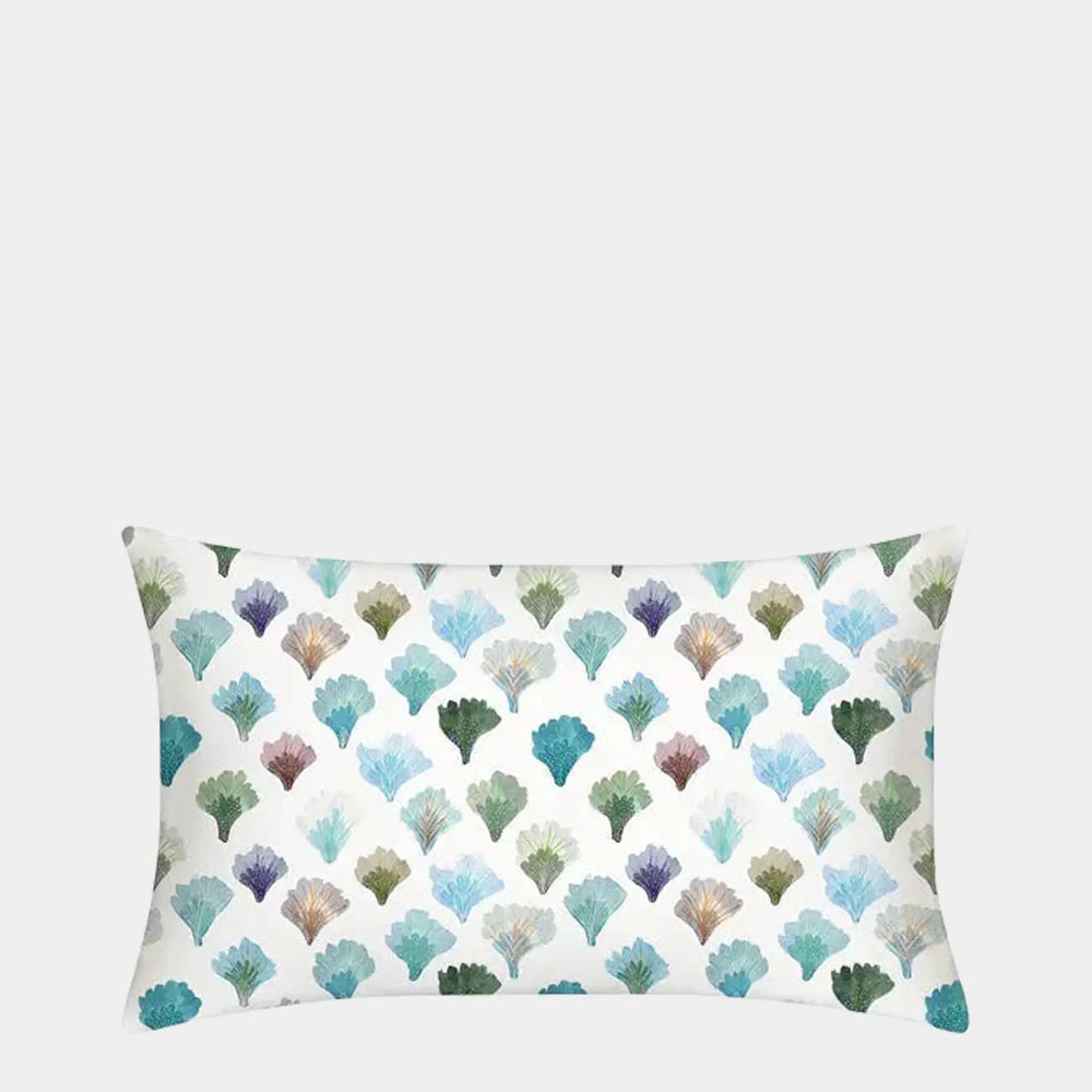 Mayfairsilk Aqua Fans Pure Silk Pillowcase MayfairSilk