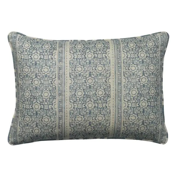 Mayfly Denim, Sustainable Feather, Cushion Eco-conscious & Cotton & Cotton Blend & Linen & Linen Blend Floral Andrew Martin