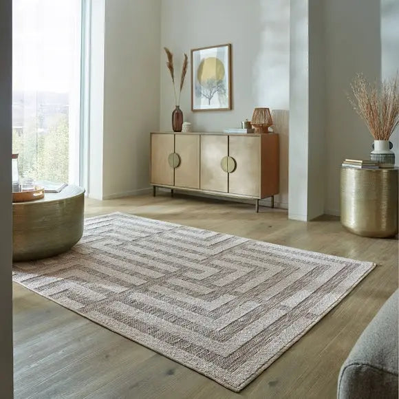 Maze Washable Geometric Rug Dunelm
