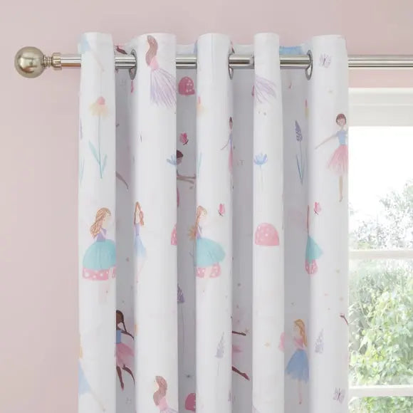Meadow Fairies Blackout Eyelet Curtains Dunelm