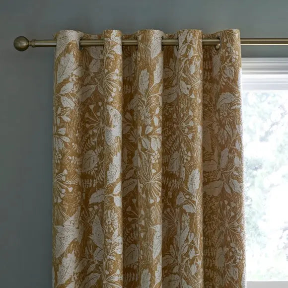 Meadow Starling Eyelet Curtains Dunelm