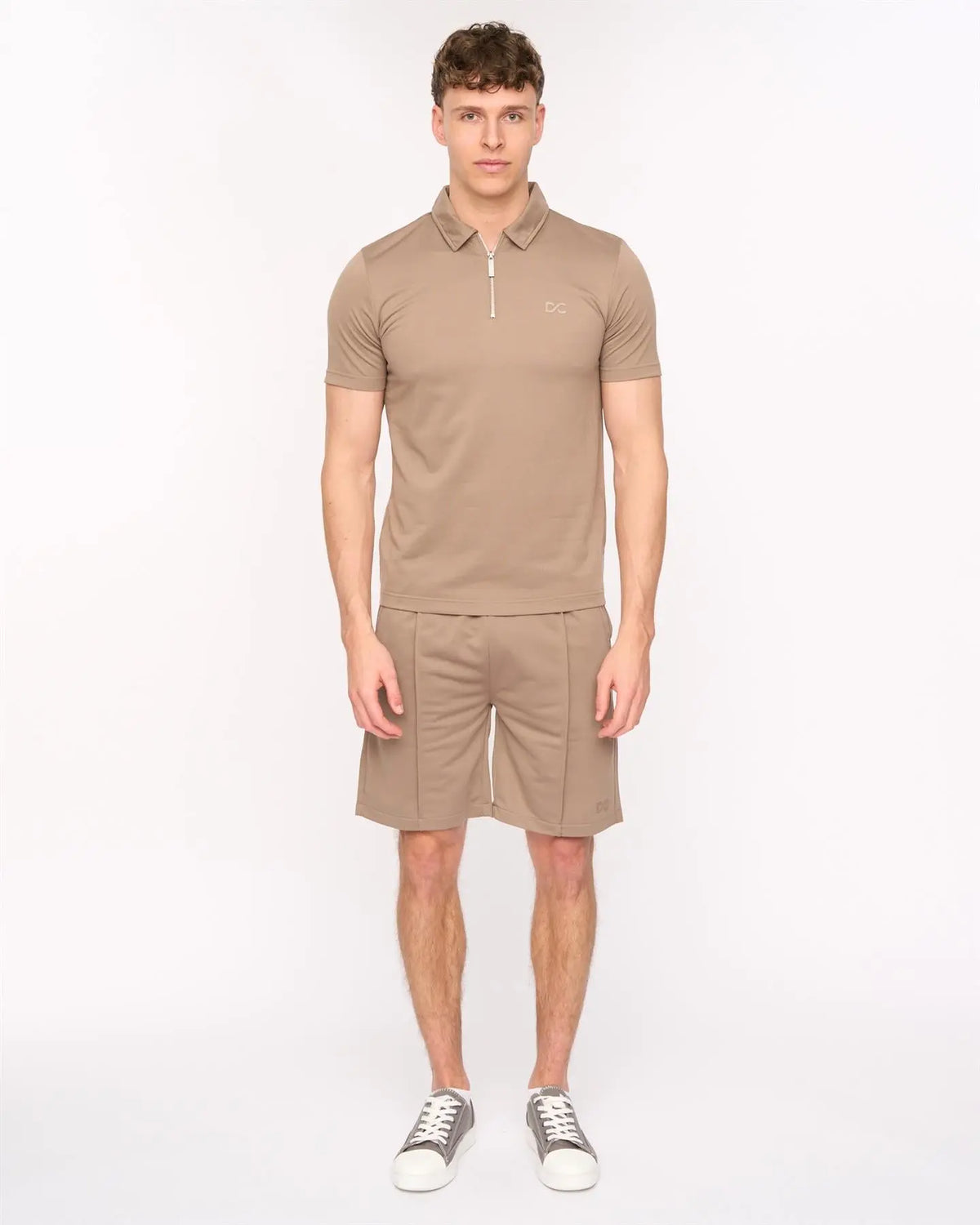 Medford Polo & Shorts Set Taupe Duck and Cover
