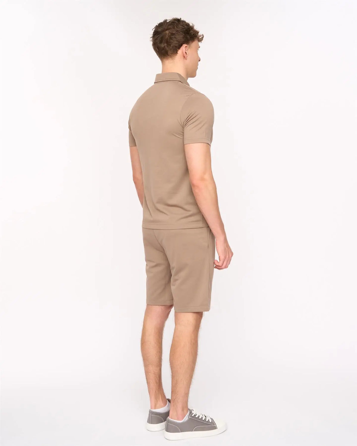 Medford Polo & Shorts Set Taupe Duck and Cover