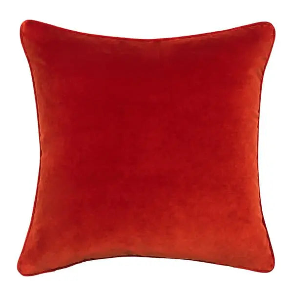 Medici Burnt Sienna, Sustainable Feather, Cushion Eco-conscious & Cotton & Velvet Plain Andrew Martin