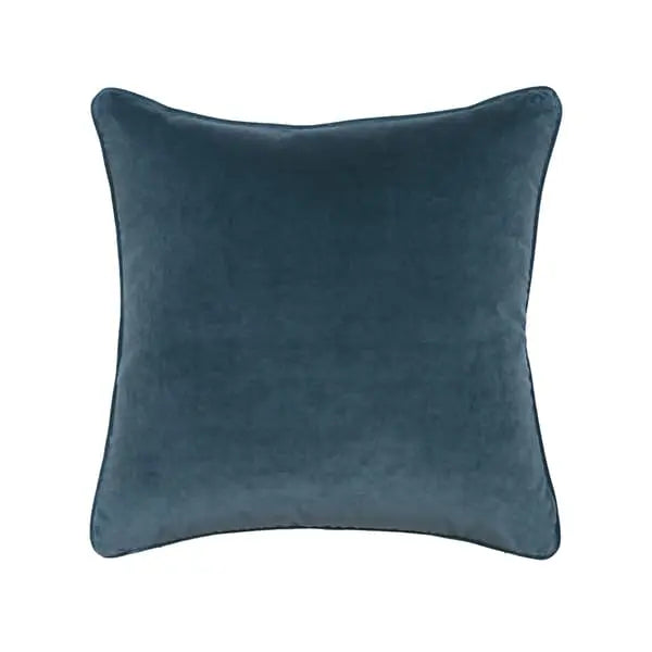 Medici Chambray, Sustainable Feather, Cushion Eco-conscious & Cotton & Velvet Plain Andrew Martin