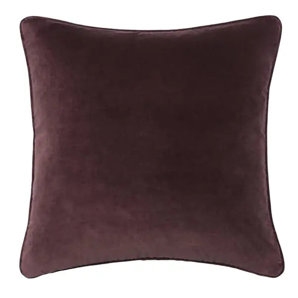 Medici Fig, Sustainable Feather, Cushion Eco-conscious & Cotton & Velvet Plain Andrew Martin