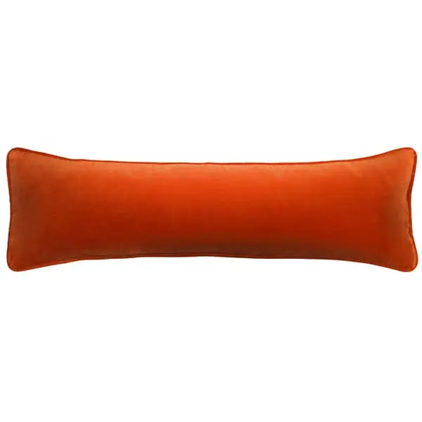 Medici Raw Umber Draught Excluder, Wool, Cushion Wool & Feather Filling & Cotton & Velvet Plain Andrew Martin