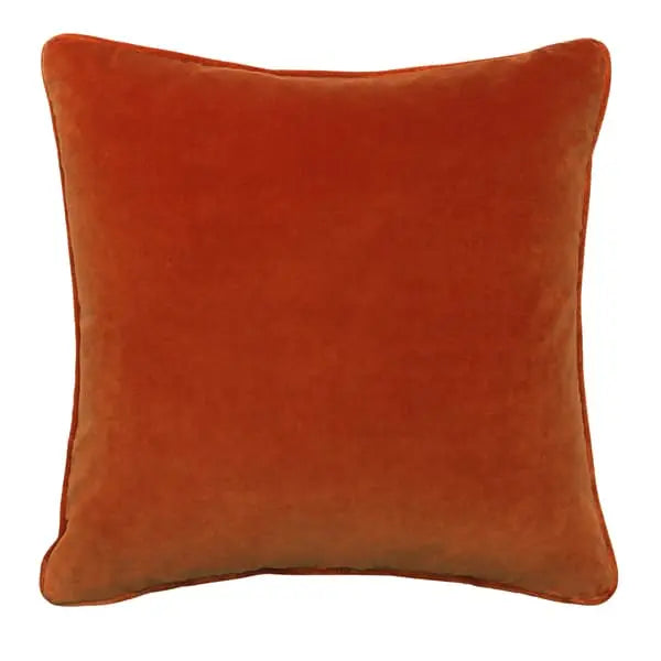 Medici Raw Umber, Sustainable Feather, Cushion Eco-conscious & Cotton & Velvet Plain Andrew Martin