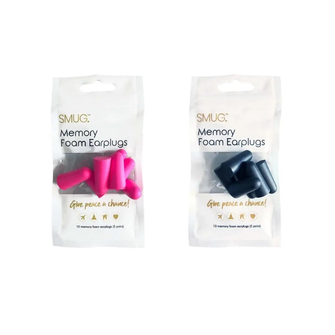 Memory Foam Earplugs - Black & Pink Set SMUG