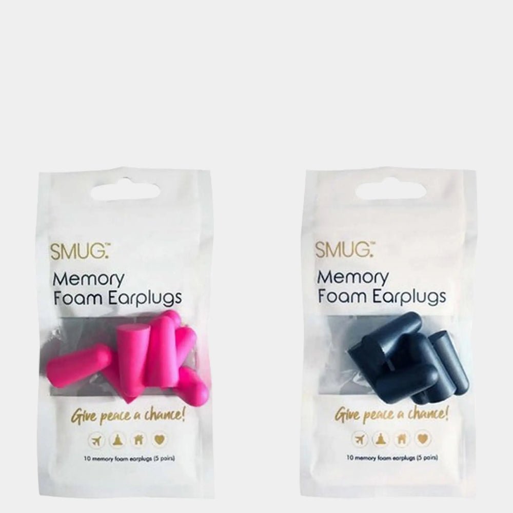 Memory Foam Earplugs - Black & Pink Set SMUG