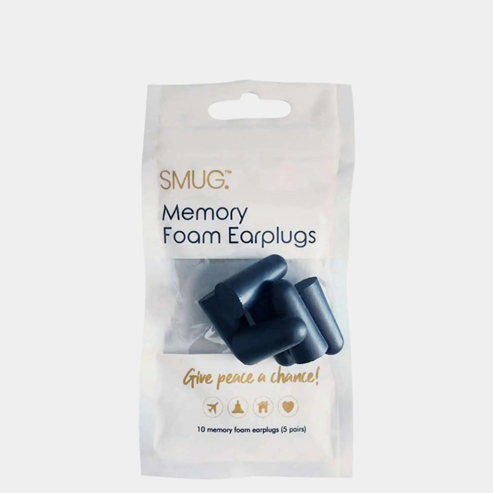 Memory Foam Earplugs - Black (1 pack) SMUG
