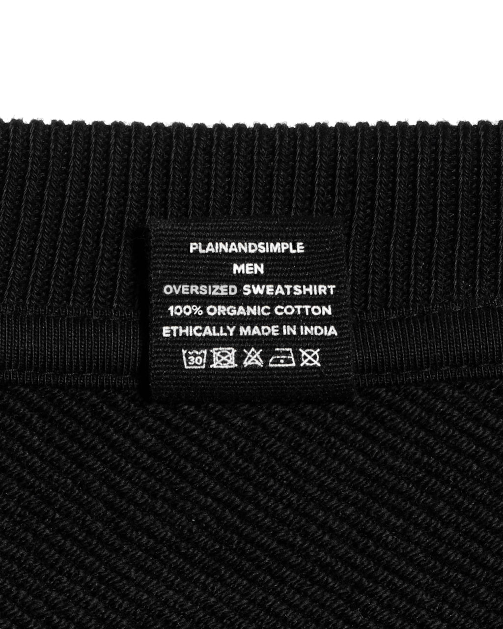 Oversized Organic Sweatshirt PLAINANDSIMPLE