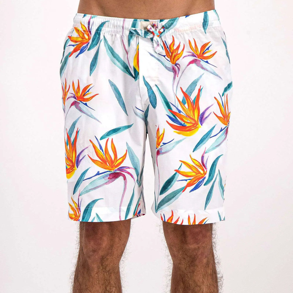 Men's Lounge Shorts - Strelitzia Woodstock Laundry