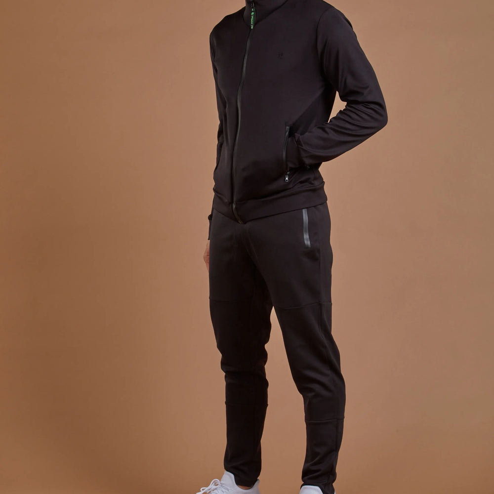 Men's Performance Full Zip Jacket - Black numbatsport