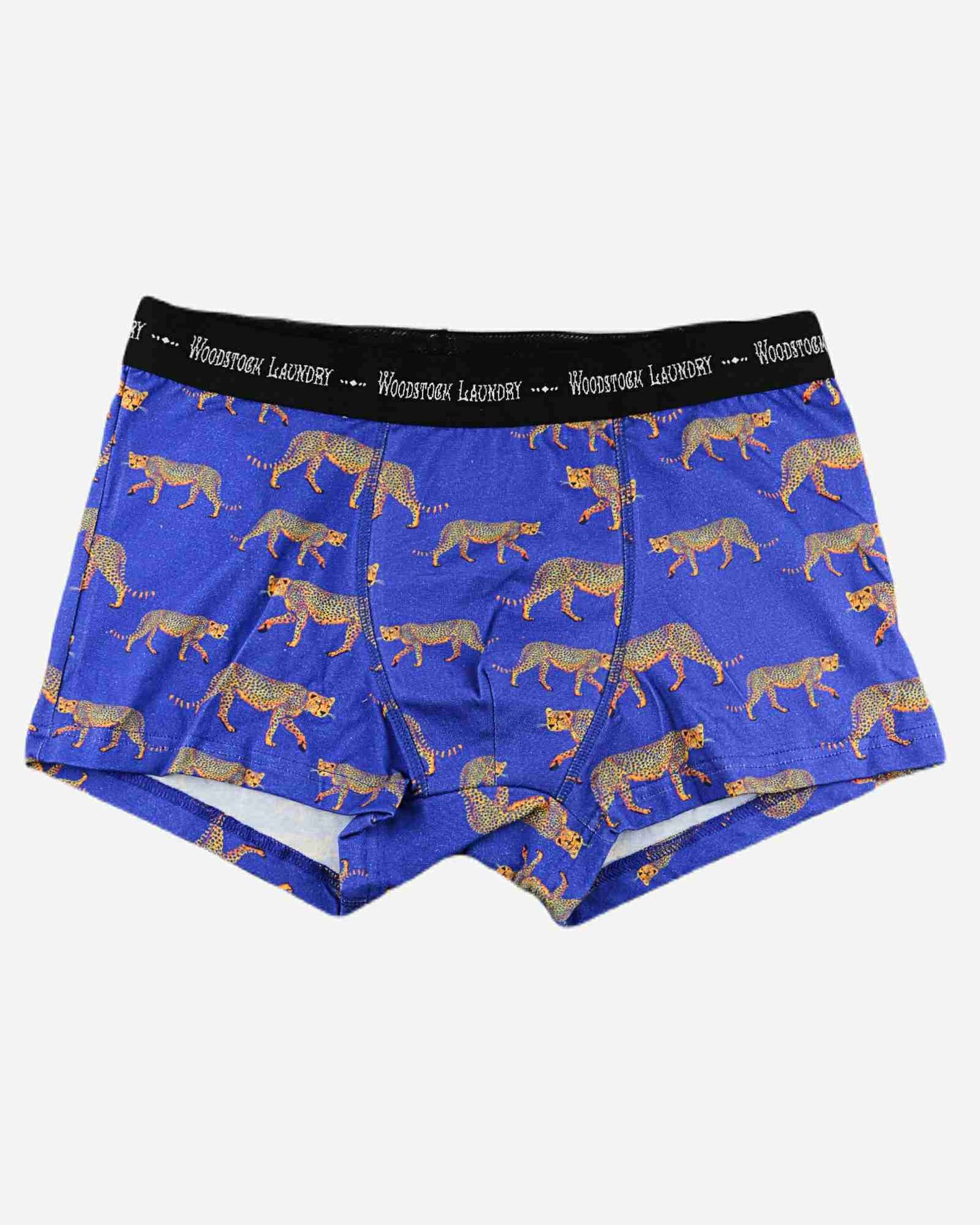 Mens Boxer Briefs - Yellow Cheetah Woodstock Laundry