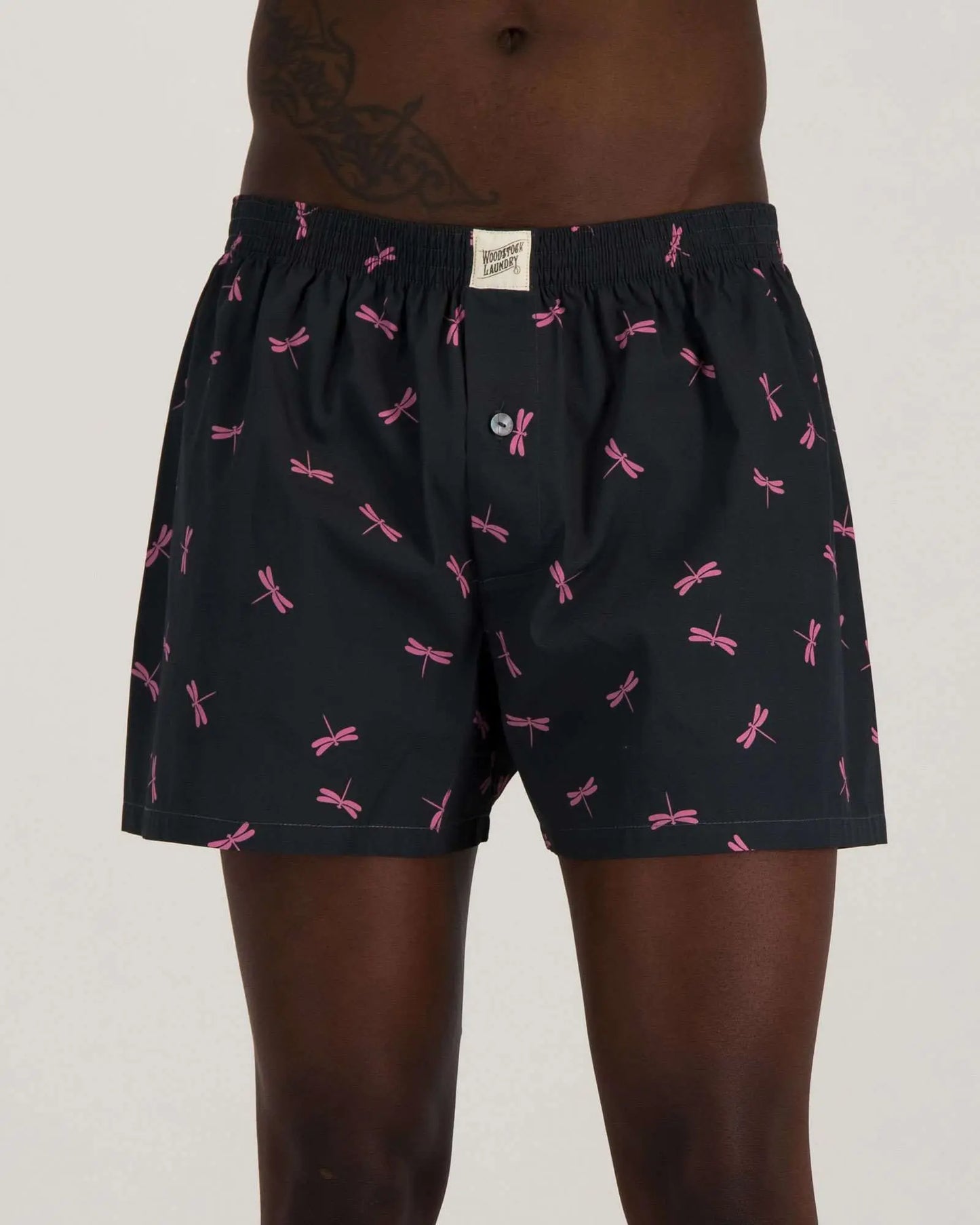 Mens Boxer Shorts - Dragonflies Woodstock Laundry