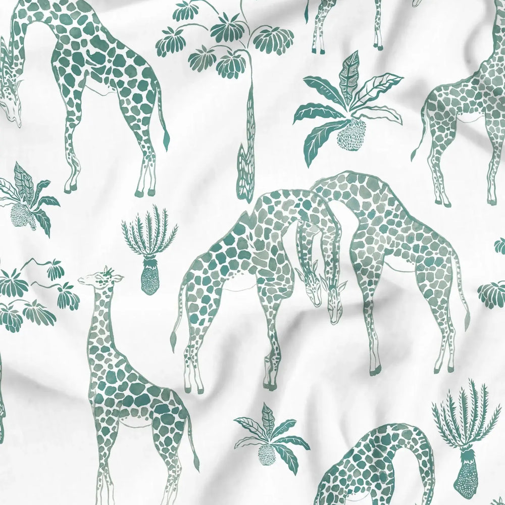Mens Boxer Shorts - Green Giraffes Woodstock Laundry