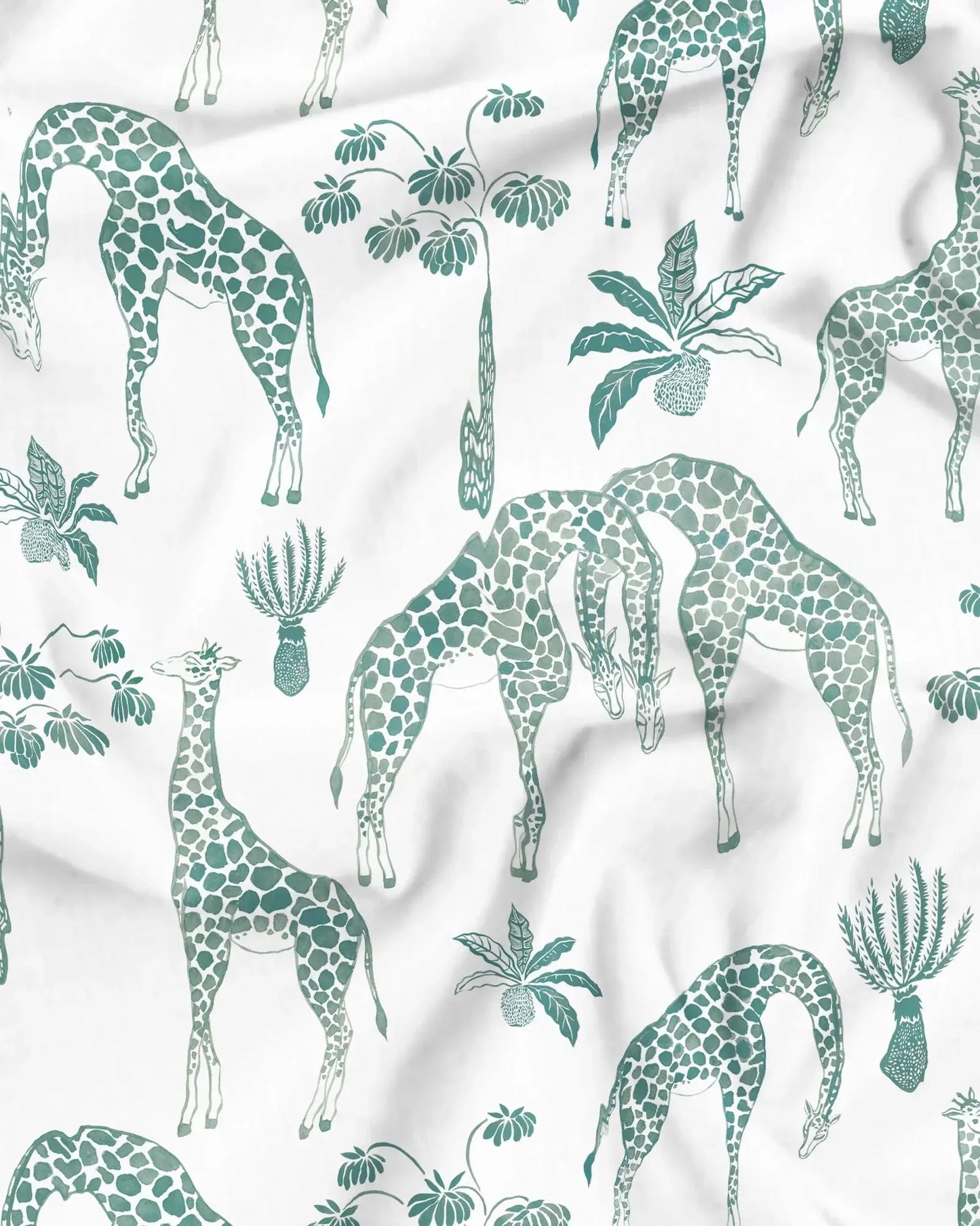 Mens Boxer Shorts - Green Giraffes Woodstock Laundry