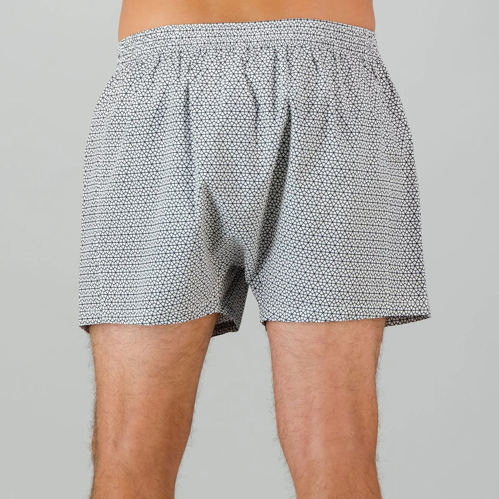 Mens Boxer Shorts - Hexagon Woodstock Laundry