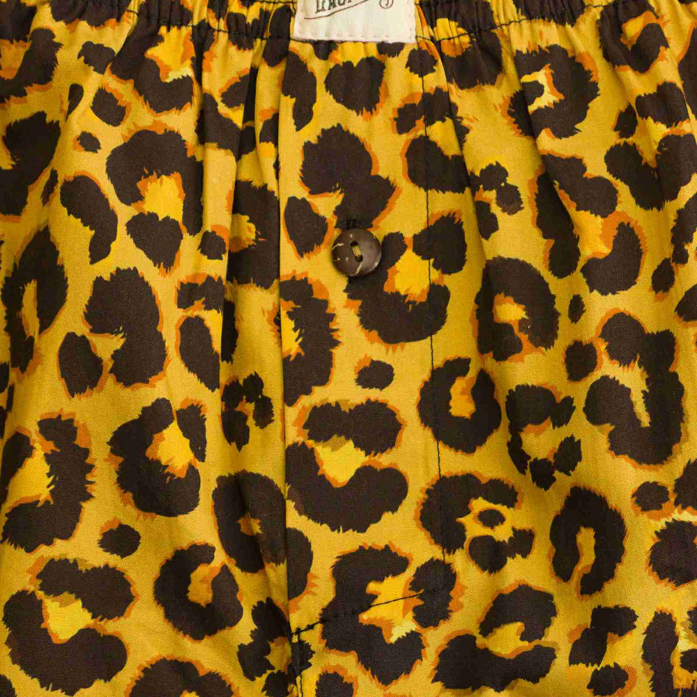 Mens Boxer Shorts - Leopard Woodstock Laundry