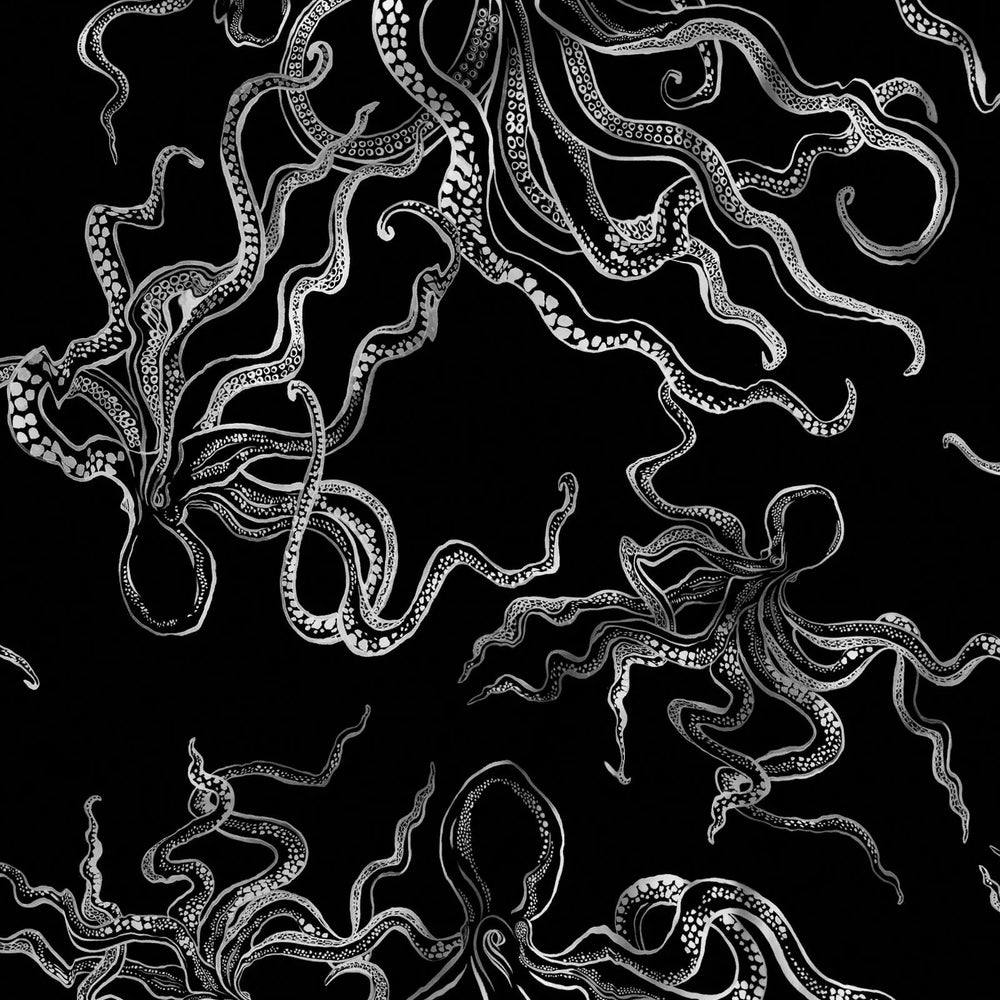 Mens Boxer Shorts - Octopus Black Woodstock Laundry