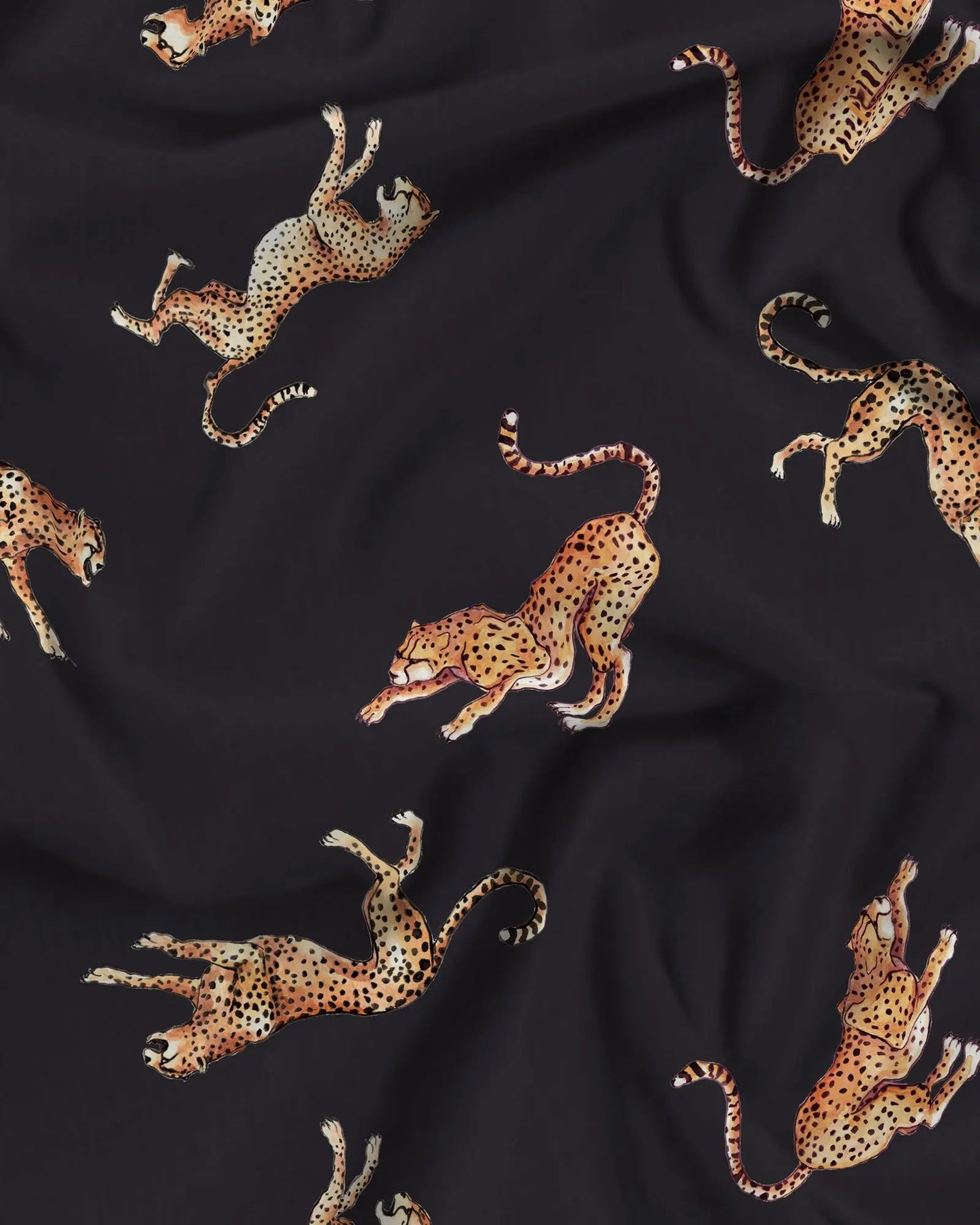 Mens Long Pyjamas - Jumping Cheetahs Woodstock Laundry