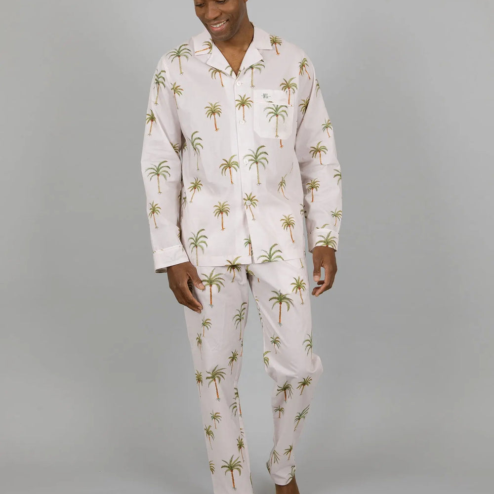 Mens Long Pyjamas - Palm Beach Woodstock Laundry
