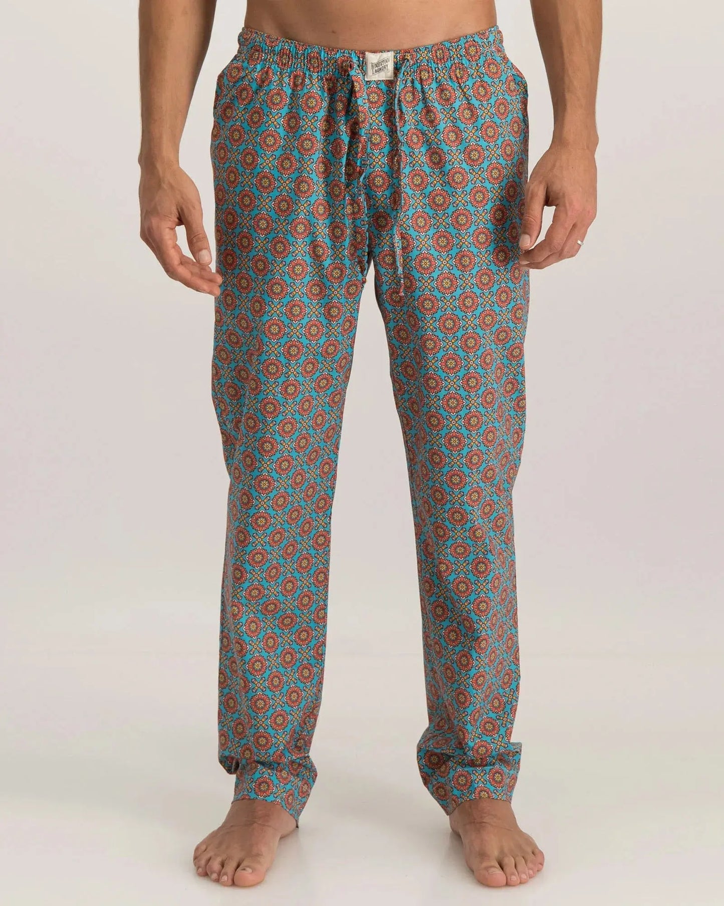 Mens Lounge Pants - Funky Disco Woodstock Laundry