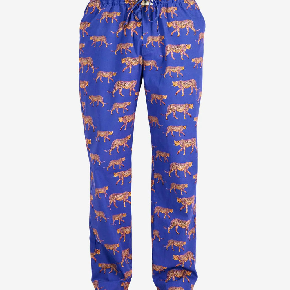 Mens Lounge Pants - Yellow Cheetah Woodstock Laundry