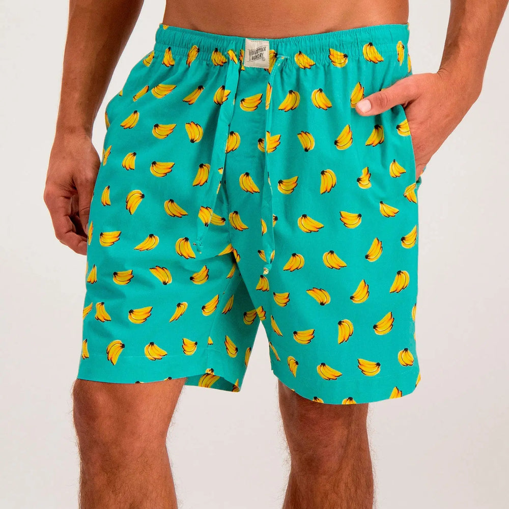 Mens Lounge Shorts - Bananas Woodstock Laundry