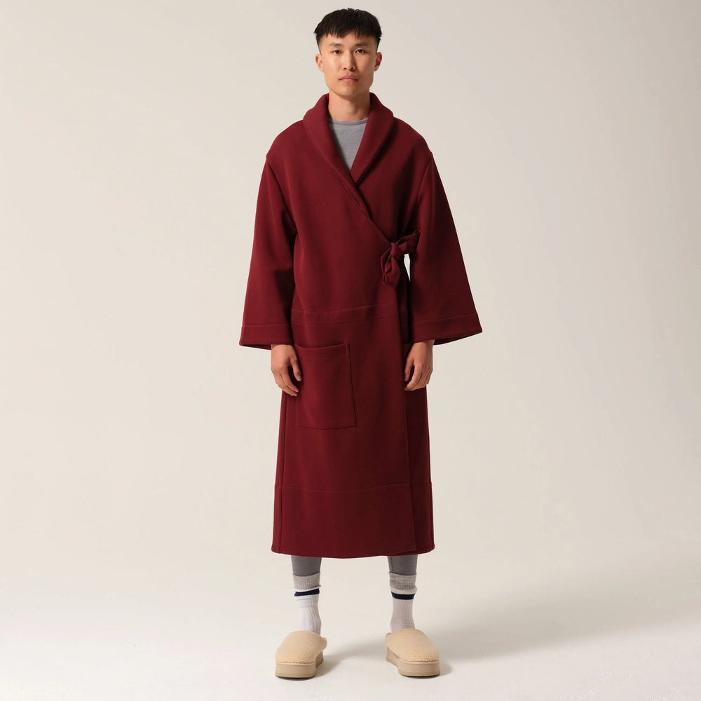 Mens Magic Pocket Drain Robe® Burgundy Tonic London