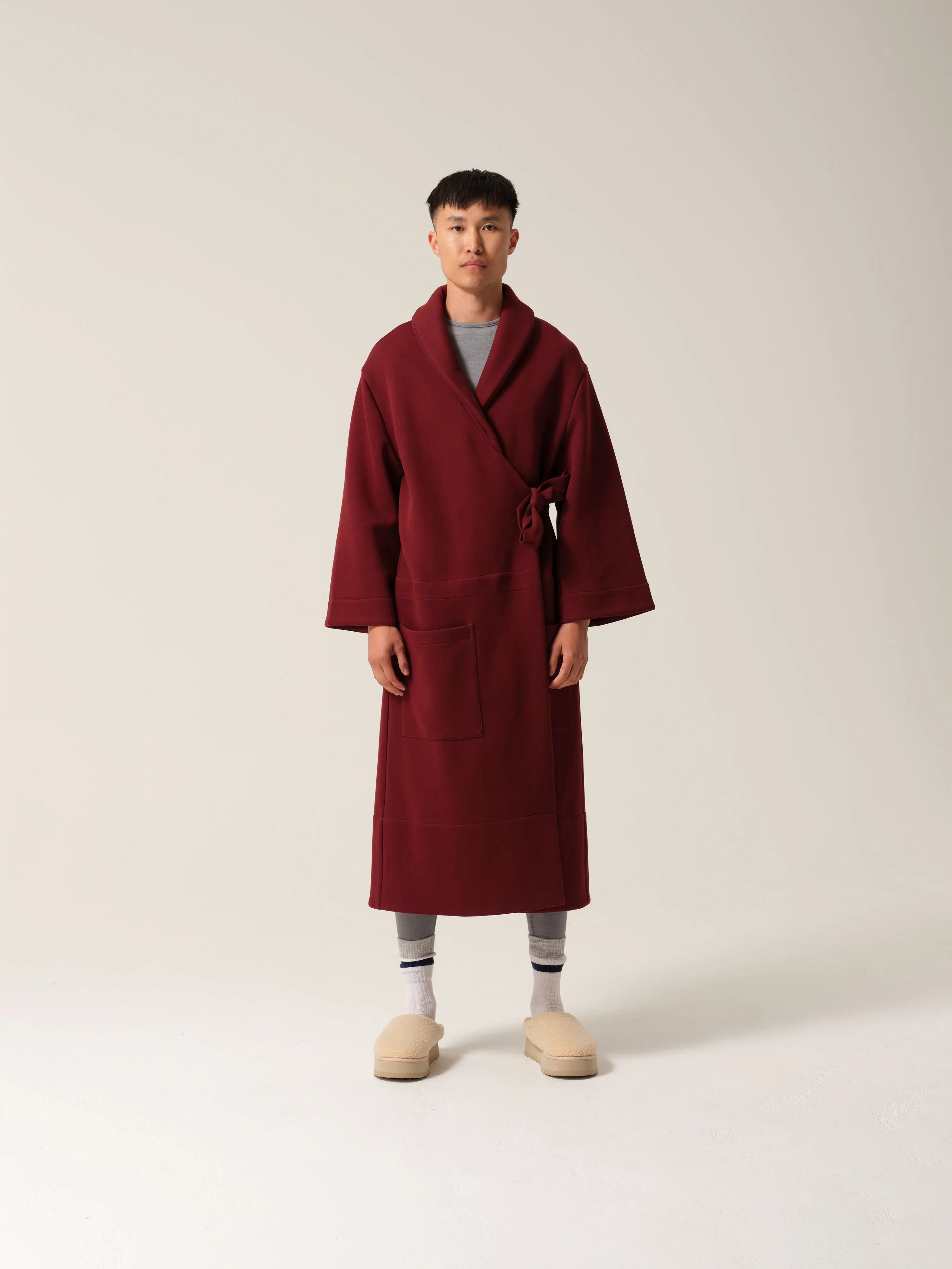 Mens Magic Pocket Drain Robe® Burgundy – Myza
