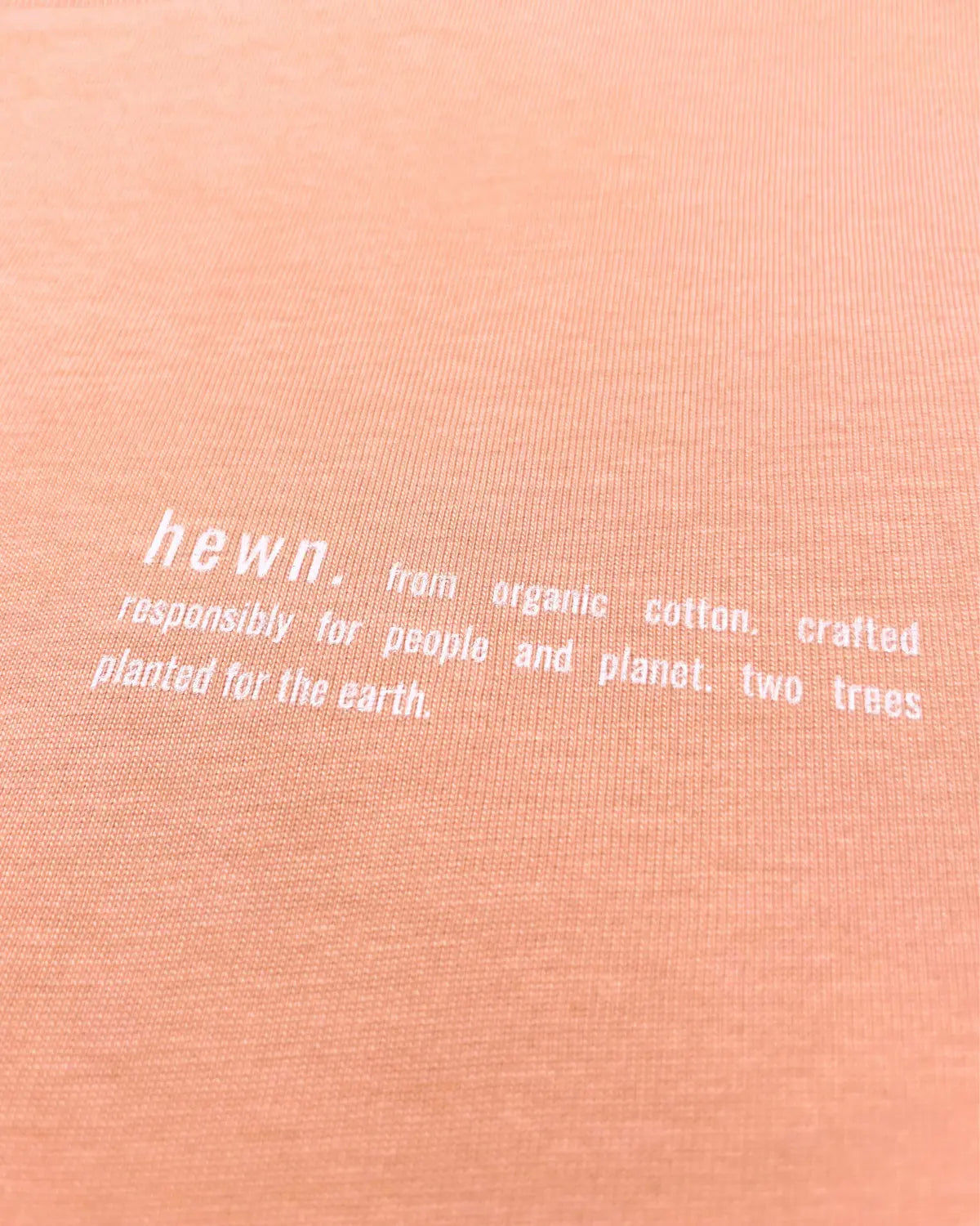 Mens Organic Cotton Relaxed-Fit Sweatshirt in Peach Orange hewn.