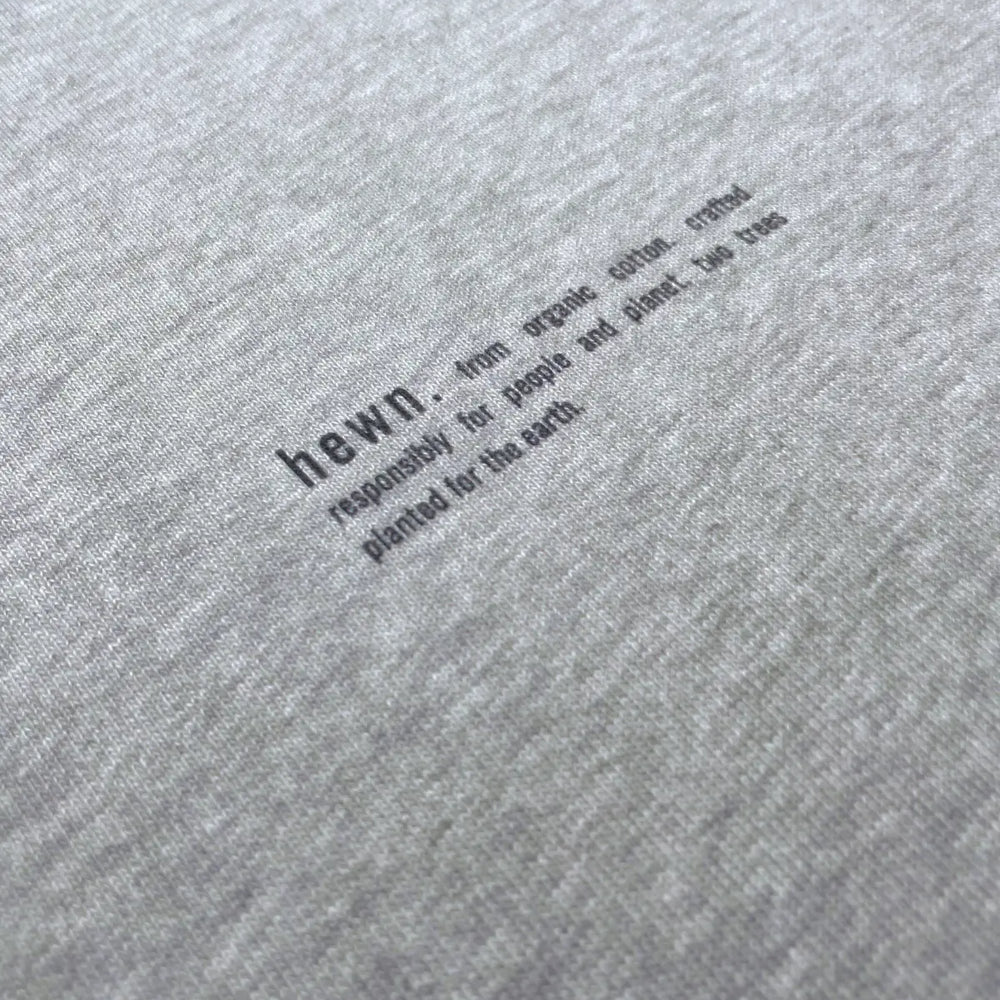 Mens Organic Cotton Relaxed-Fit Sweatshirt in Rock Grey Marl hewn.