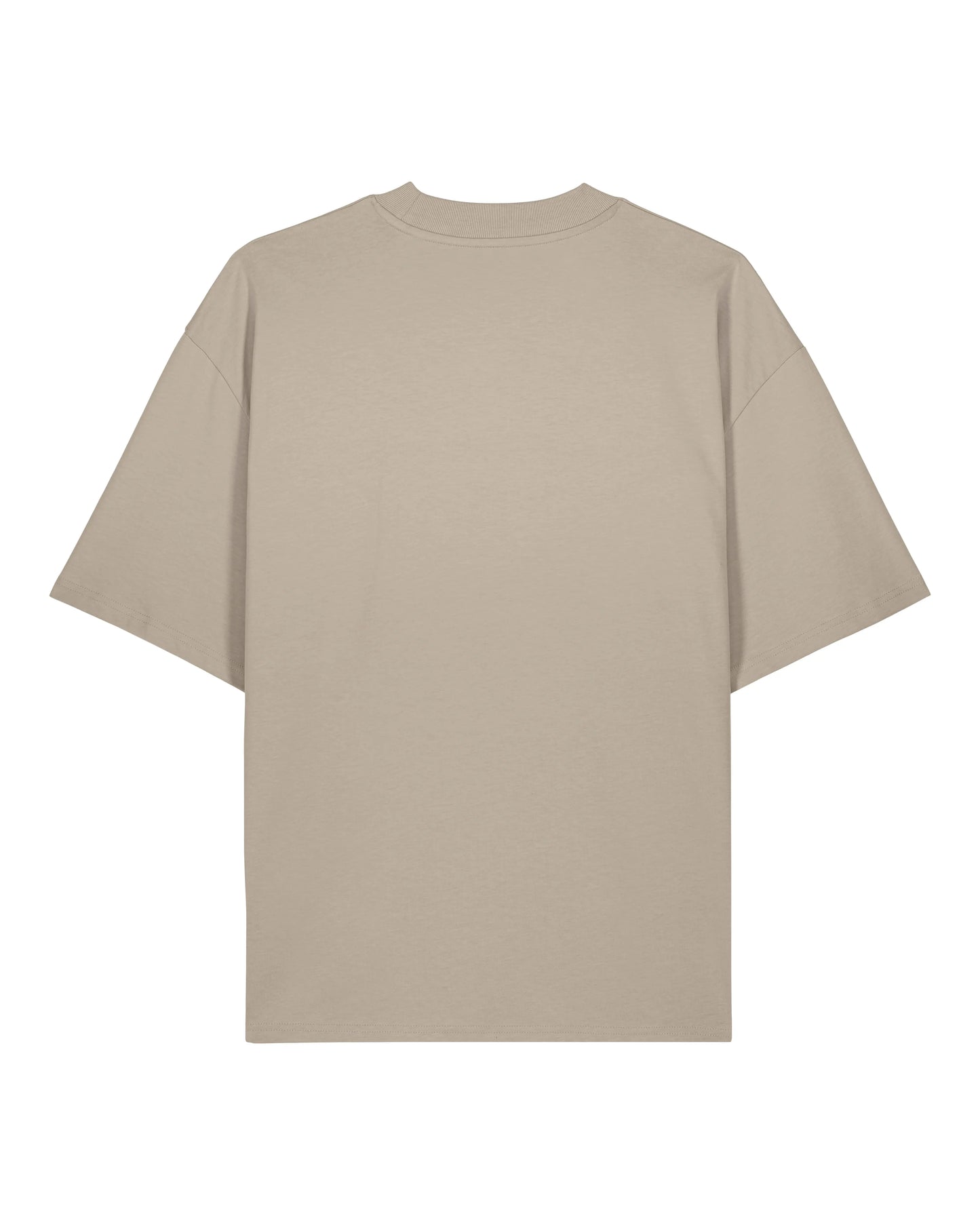 Mens Organic Cotton Signature Oversized T-Shirt in Limestone Grey hewn.