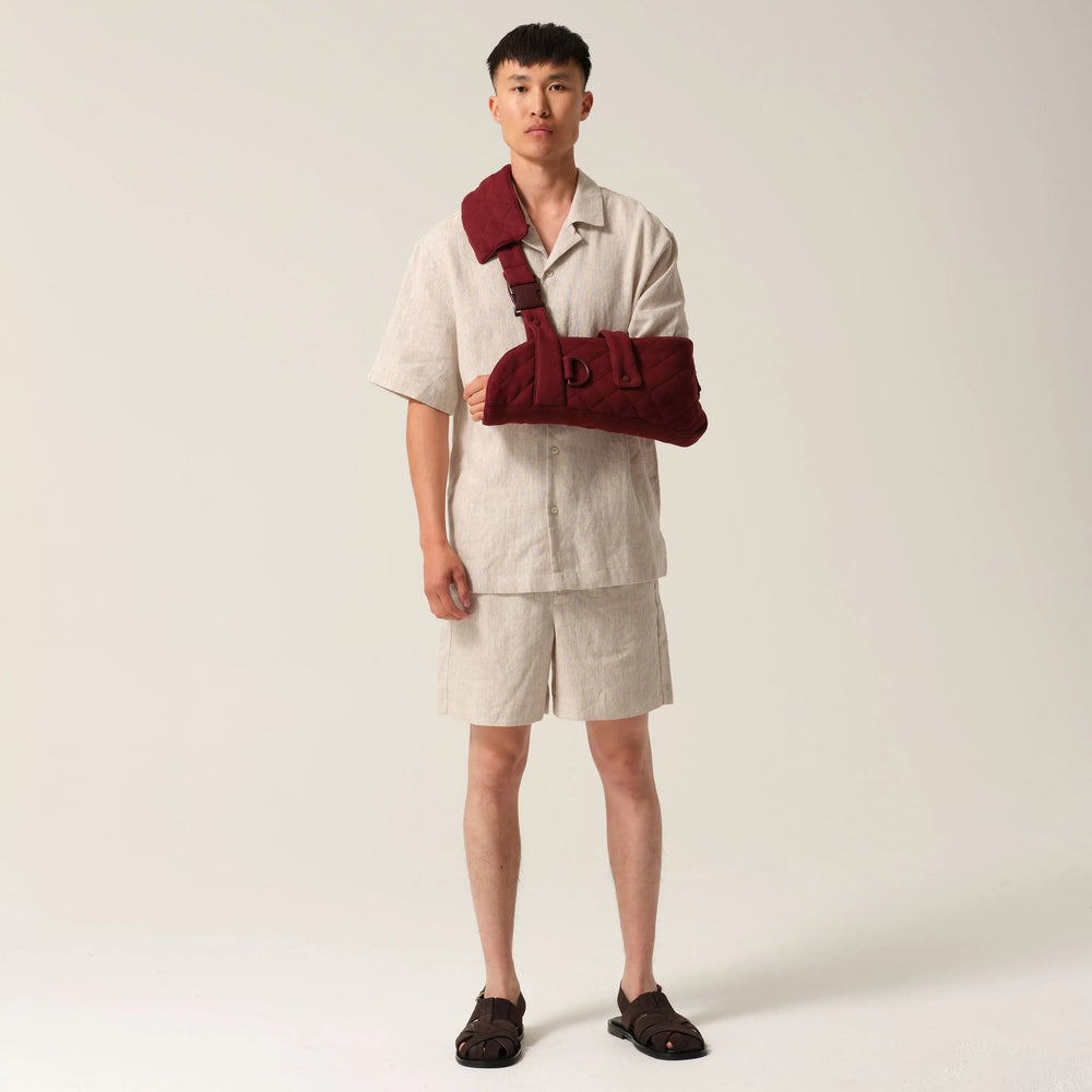 Mens Quilted Arm Sling® Burgundy Tonic London