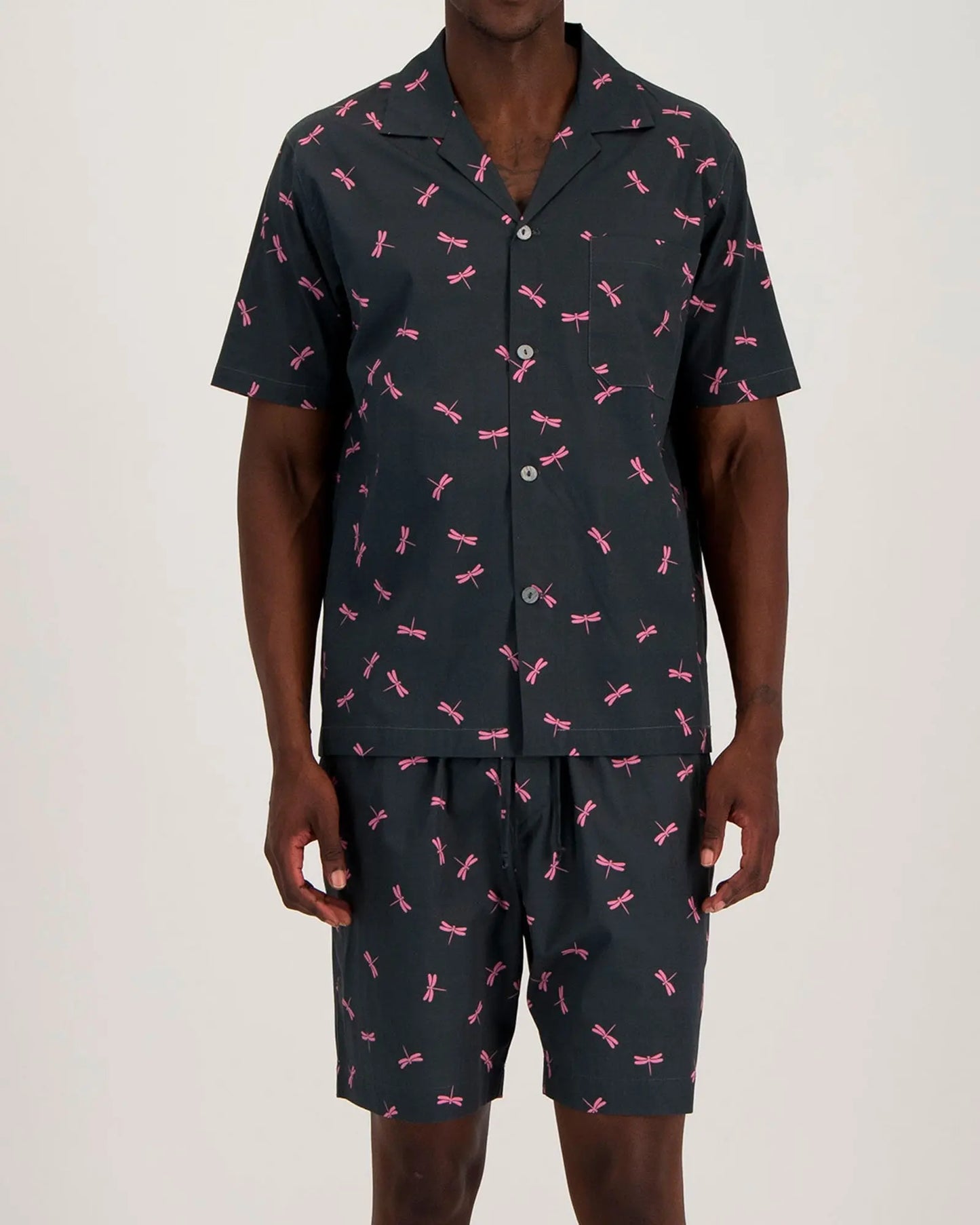 Mens Short Pyjamas - Dragonflies Woodstock Laundry