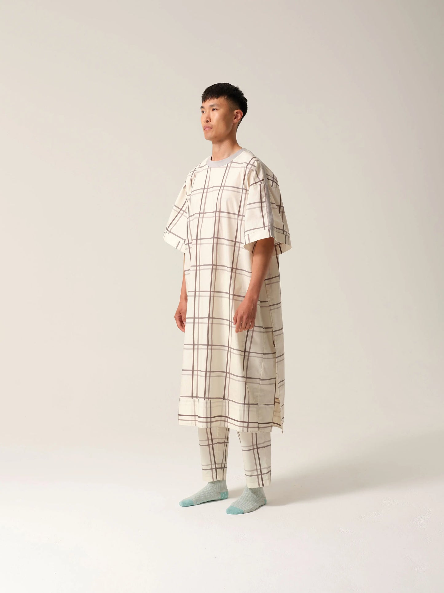 Mens T-Shirt Hospital Gown Silver Linings Tonic London