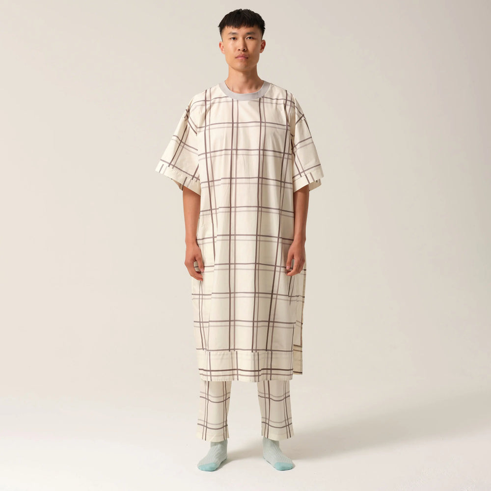 Mens T-shirt Hospital Gown Silver Linings Tonic London