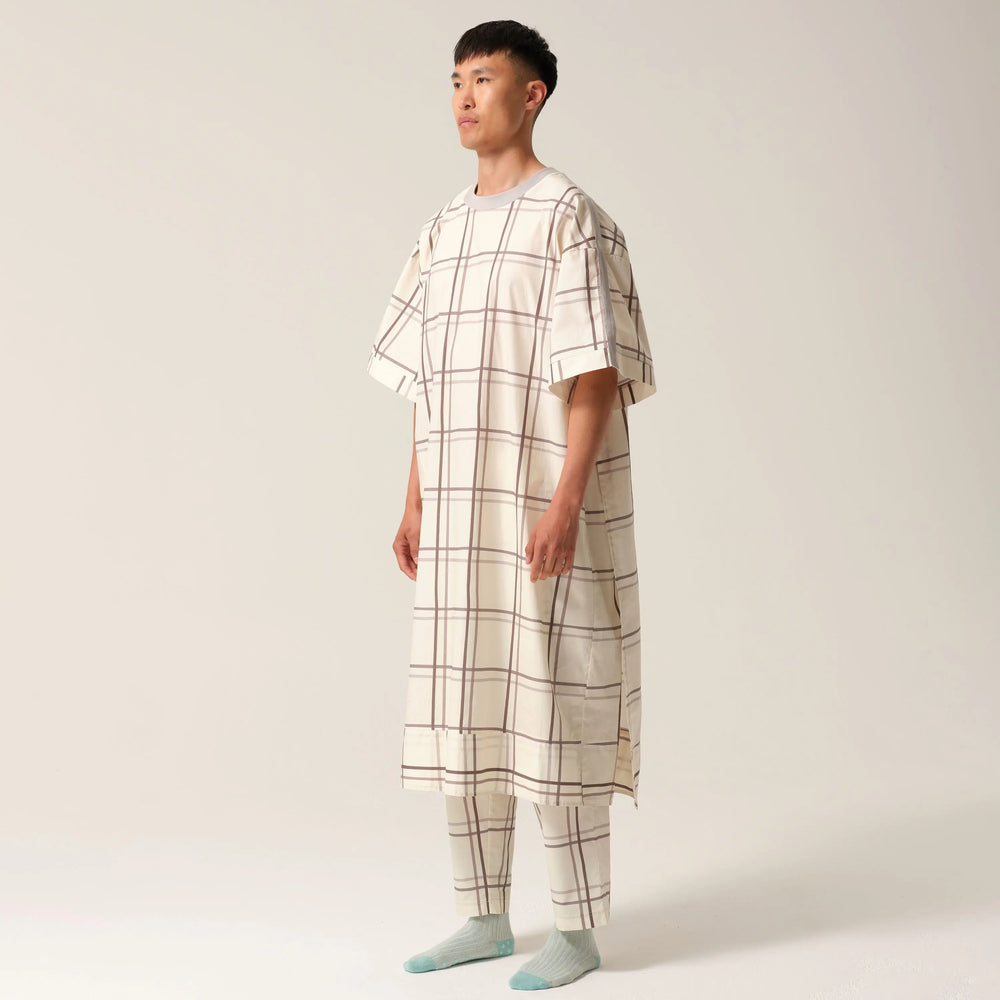 Mens T-shirt Hospital Gown Silver Linings Tonic London