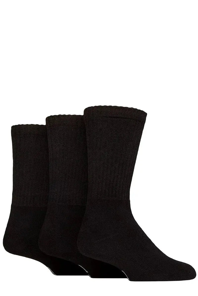 Mens and Lazy Panda Full Cushion Crew Bamboo Sports Socks Black LazyPanda