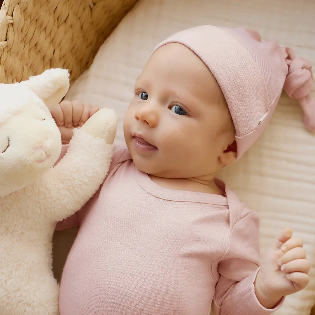 Merino Beanie - Cloud Pink Merino Kids UK