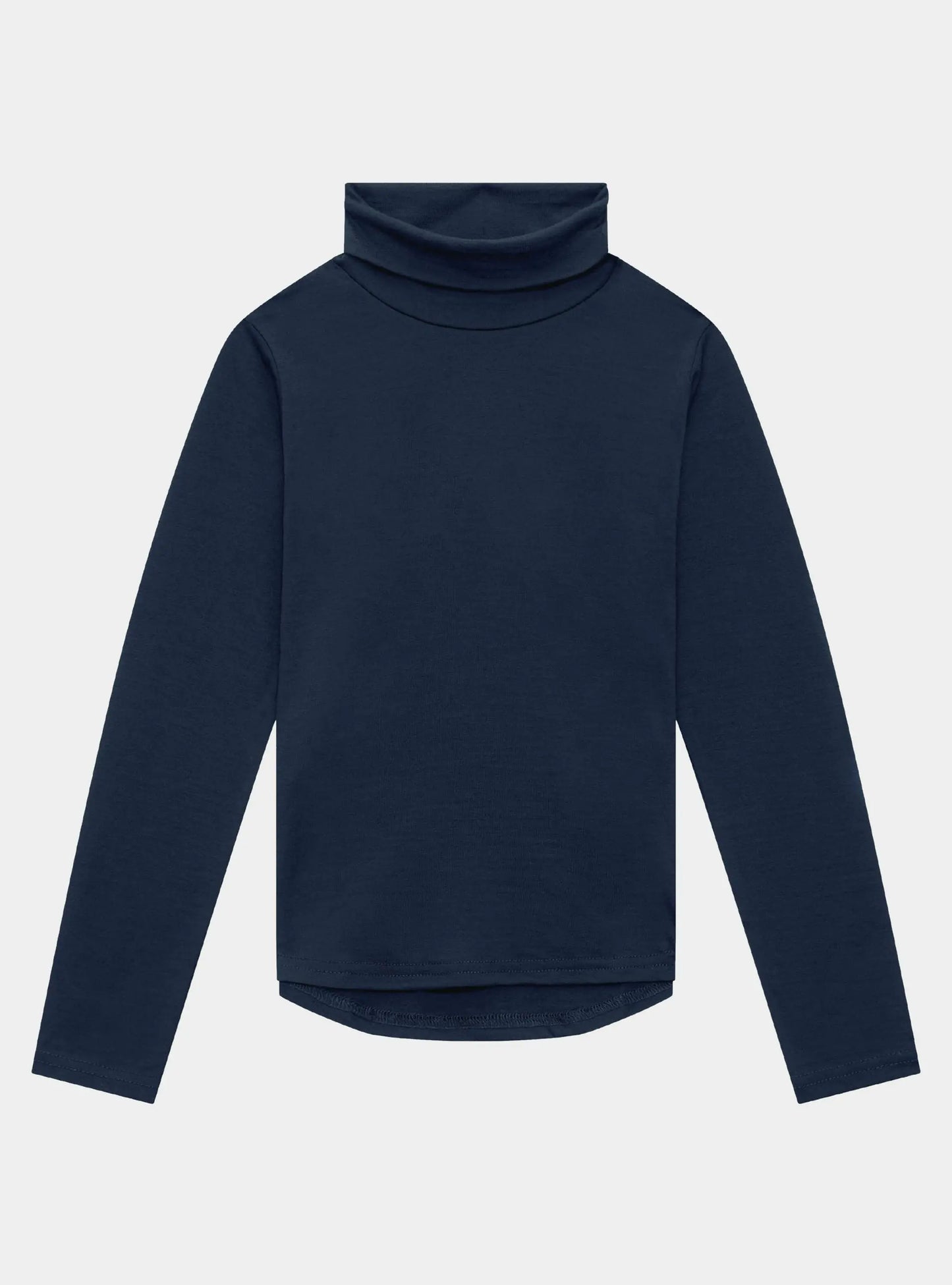 Merino Polo Neck, French Navy Smalls Merino