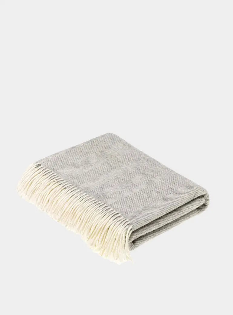 Herringbone Merino Wool Throw