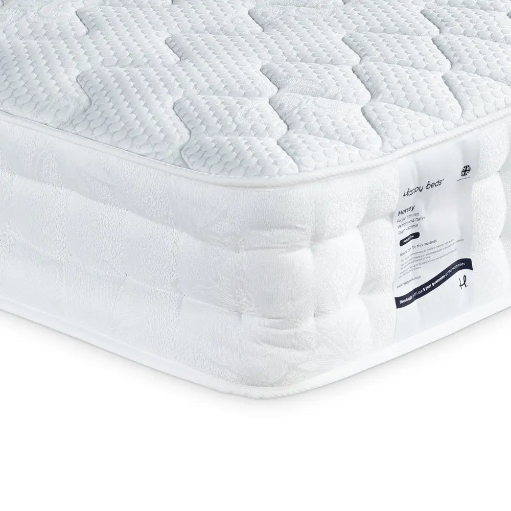 Mersey 1000 Pocket Spring Memory Foam and Reflex Foam Mattress Happy Beds