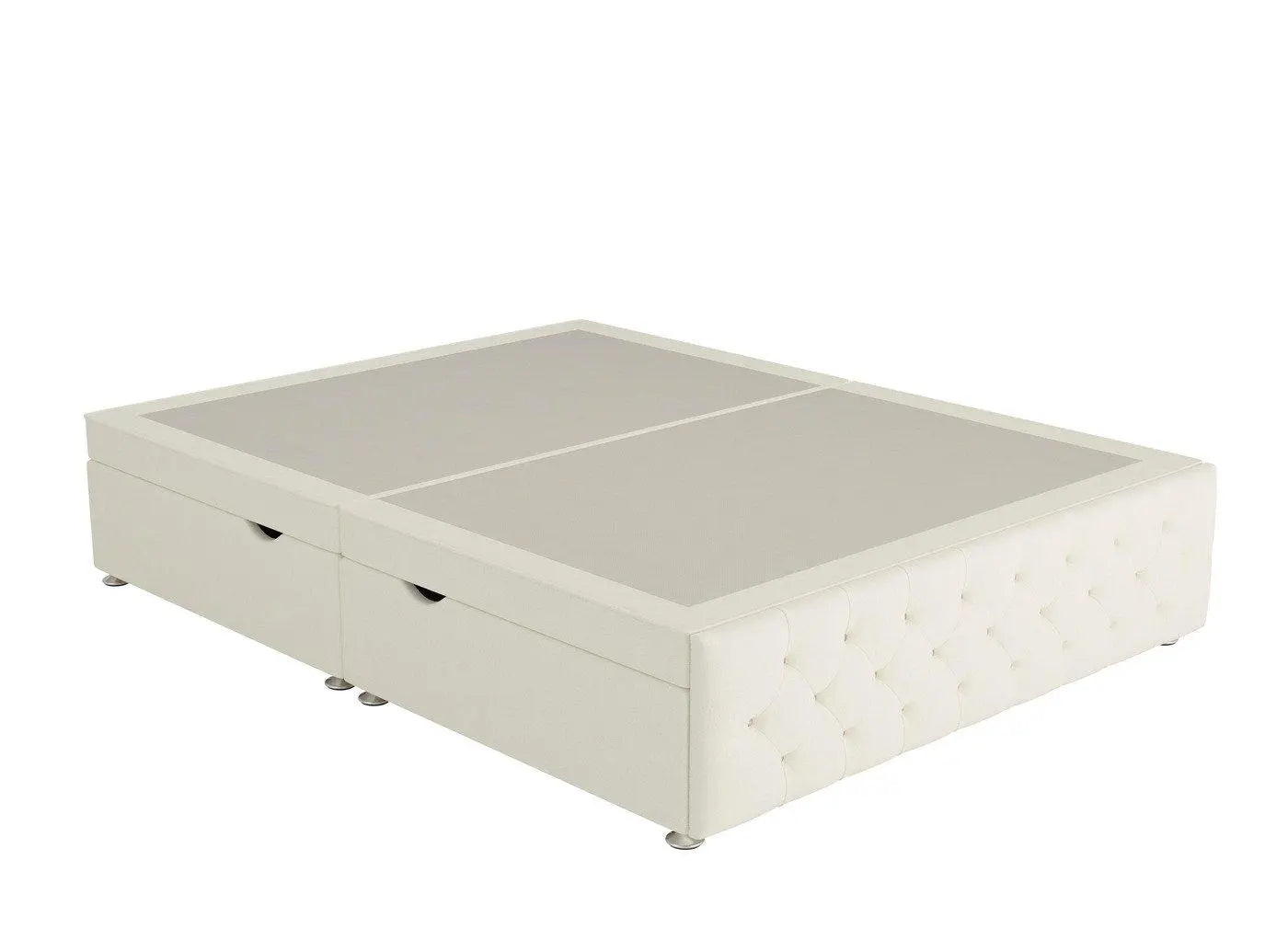 Messina Upholstered Ottoman Divan Base - Cream Dreams